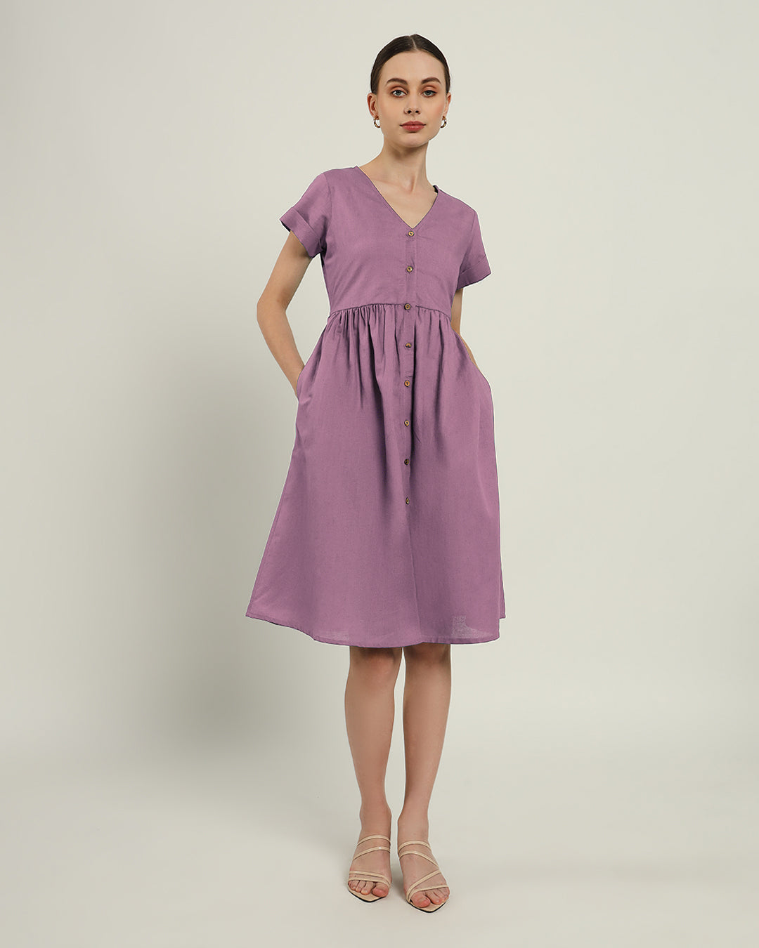 The Valence Purple Swirl Dress