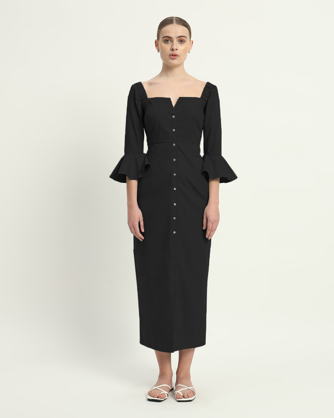 The Noir Rosendale Cotton Dress