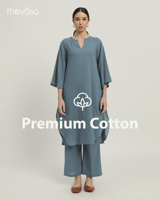 Blue Dawn Rounded Reverie Solid Co-ord Set