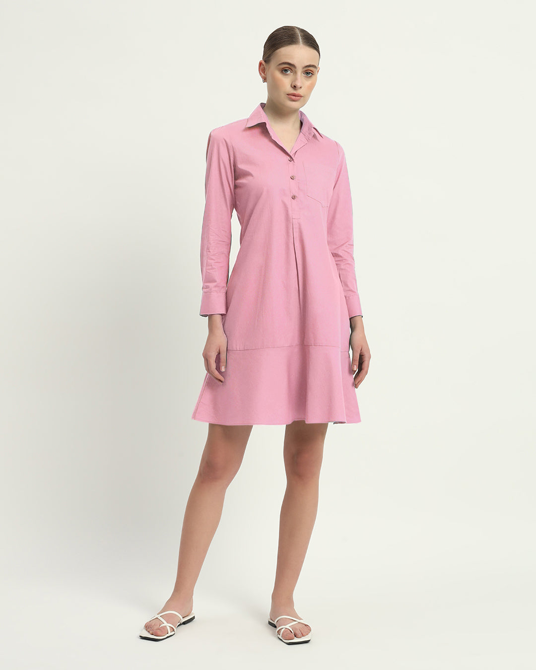The Fondant Pink Medina Cotton Dress