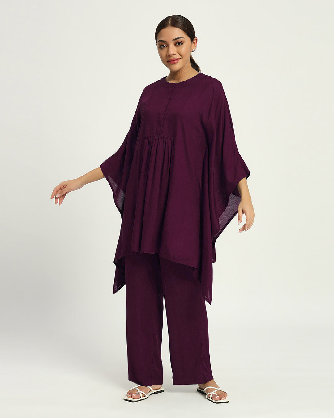 Plum Passion Everyday Comfy Kaftan Co-ord Set