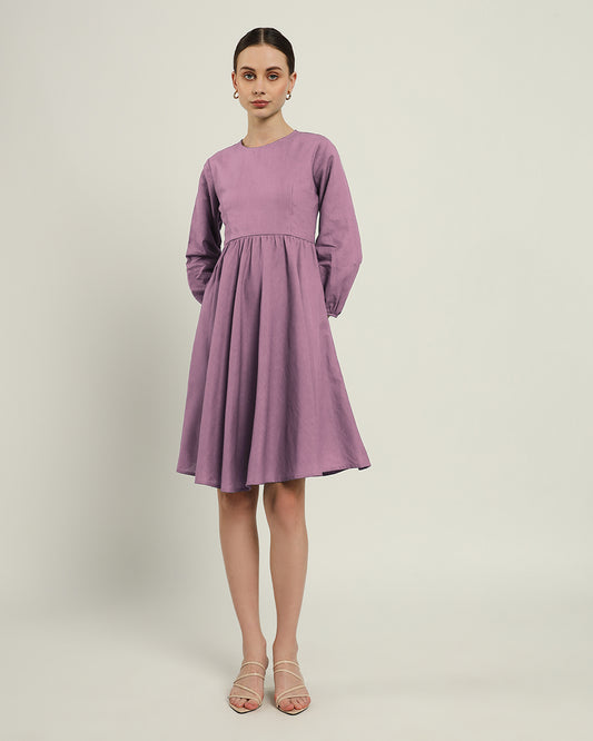 The Exeter Purple Swirl Dress