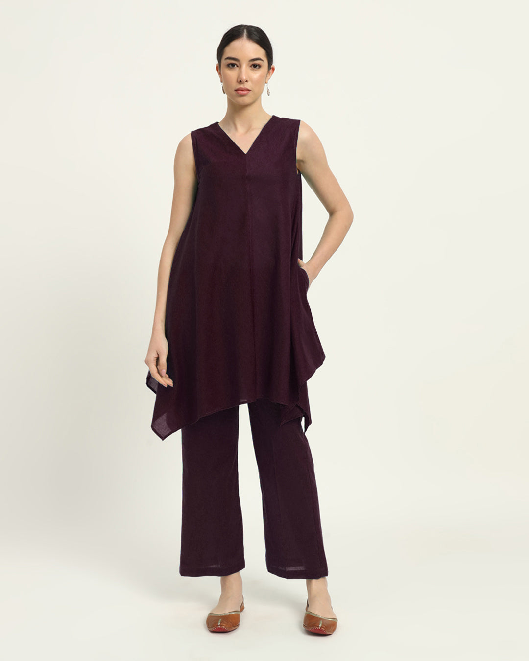 Plum Passion Midsummer Dream Solid Co-ord Set