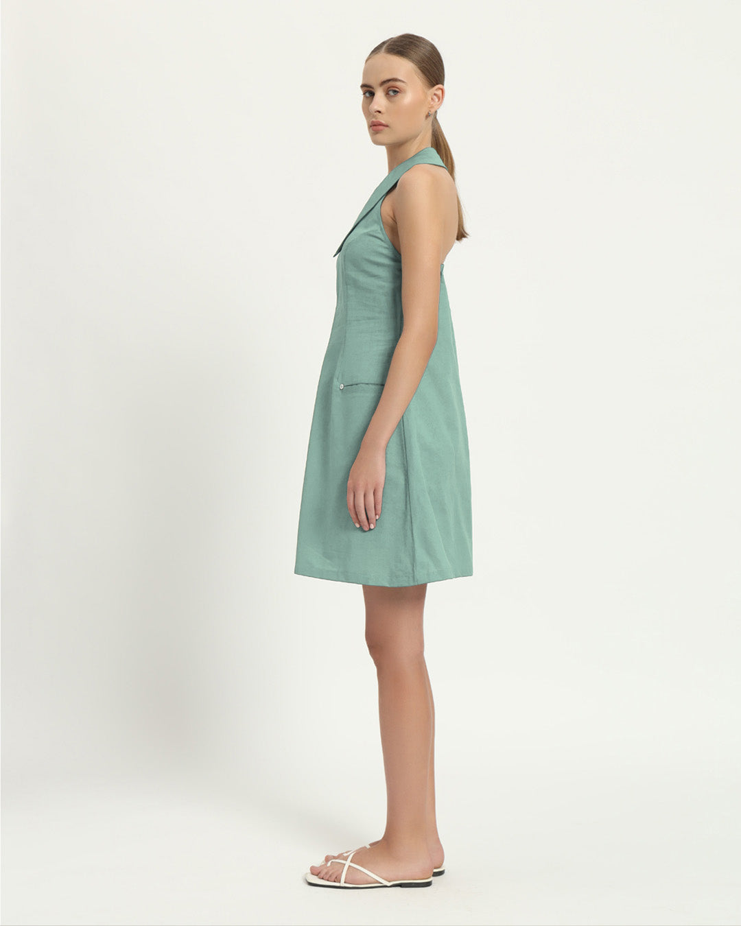 The Olfen Mint Cotton Dress