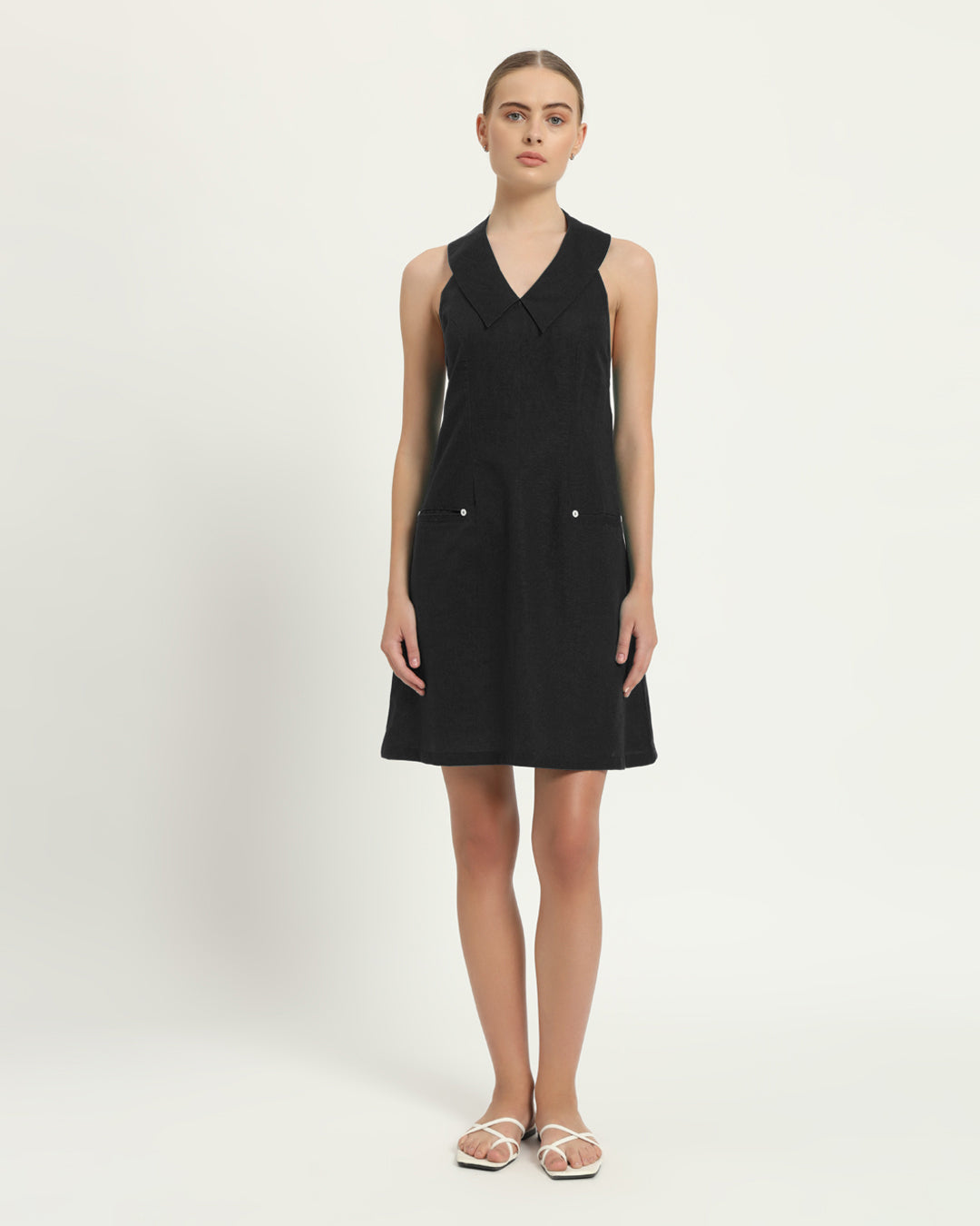 The Olfen Noir Cotton Dress