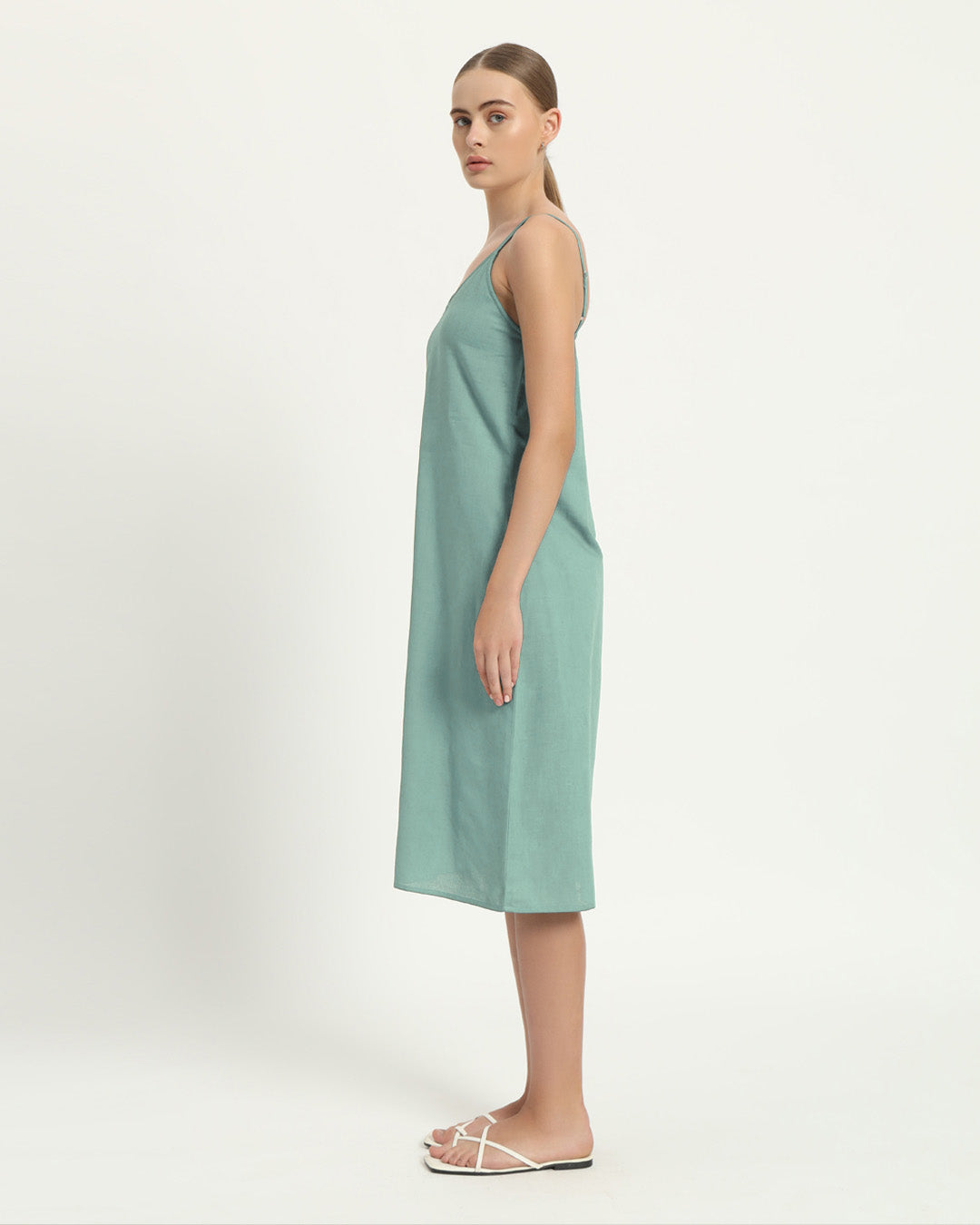 The Seesen Mint Cotton Dress