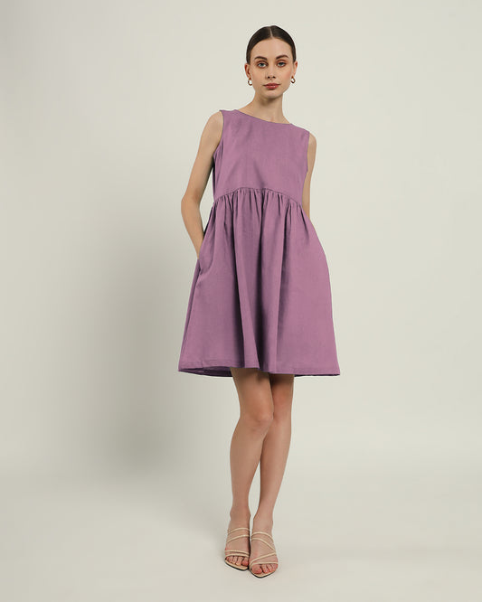 The Chania Purple Swirl Dress