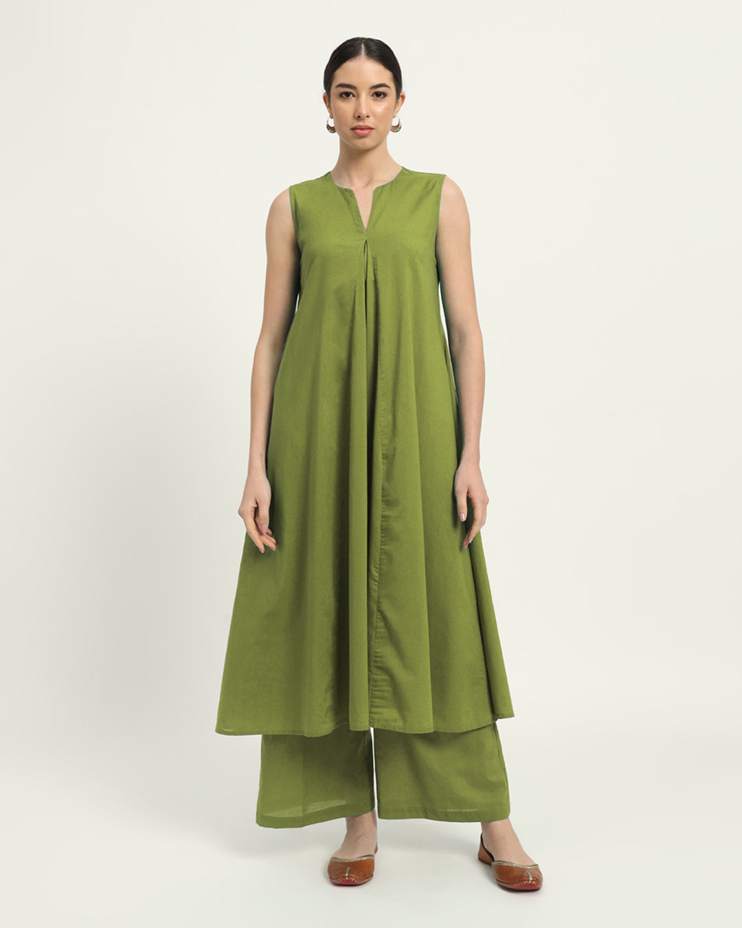 Sage Green Graceful Grove Solid Co-ord Set