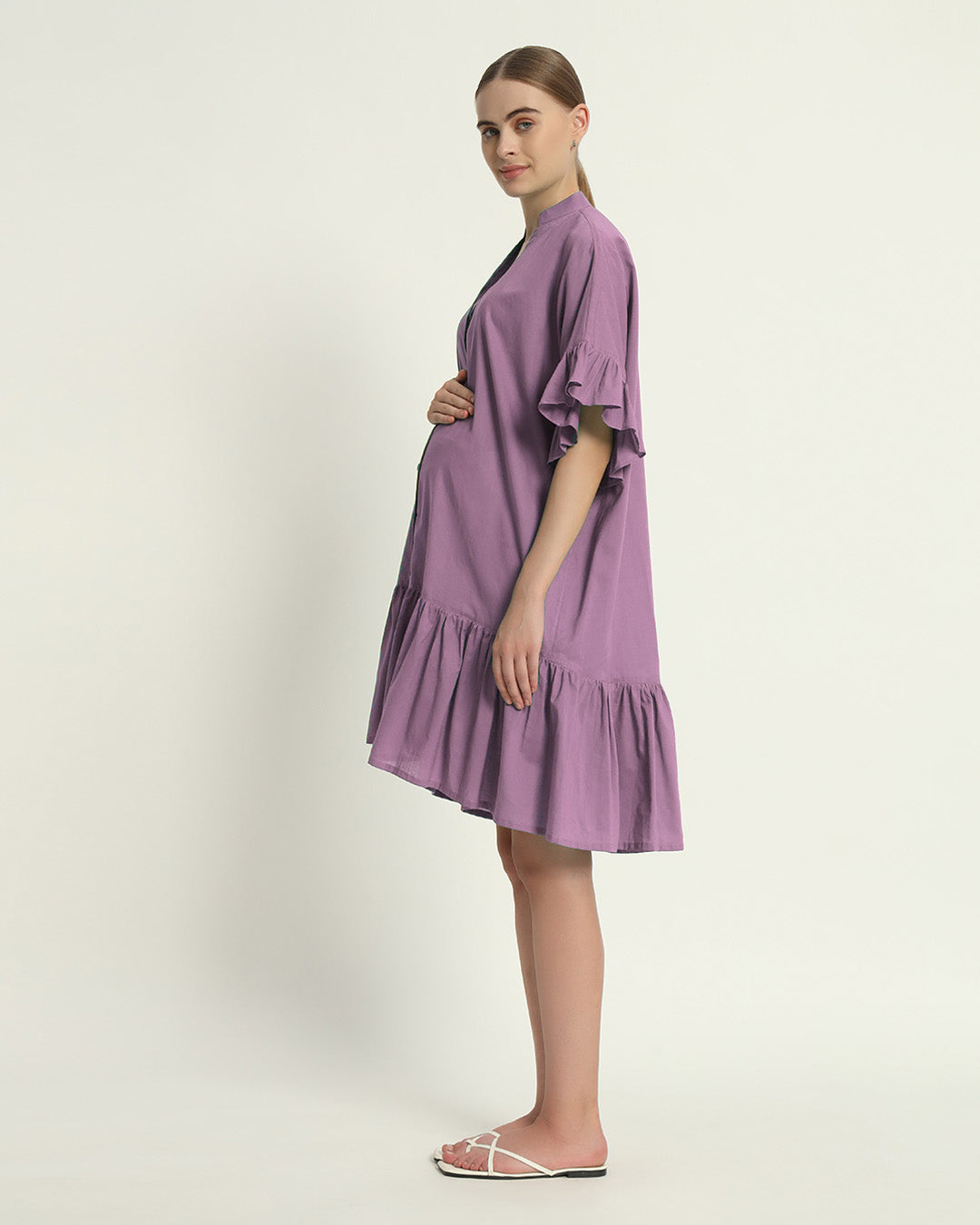 Iris Pink Mother-To-Be Maternity & Nursing Dress