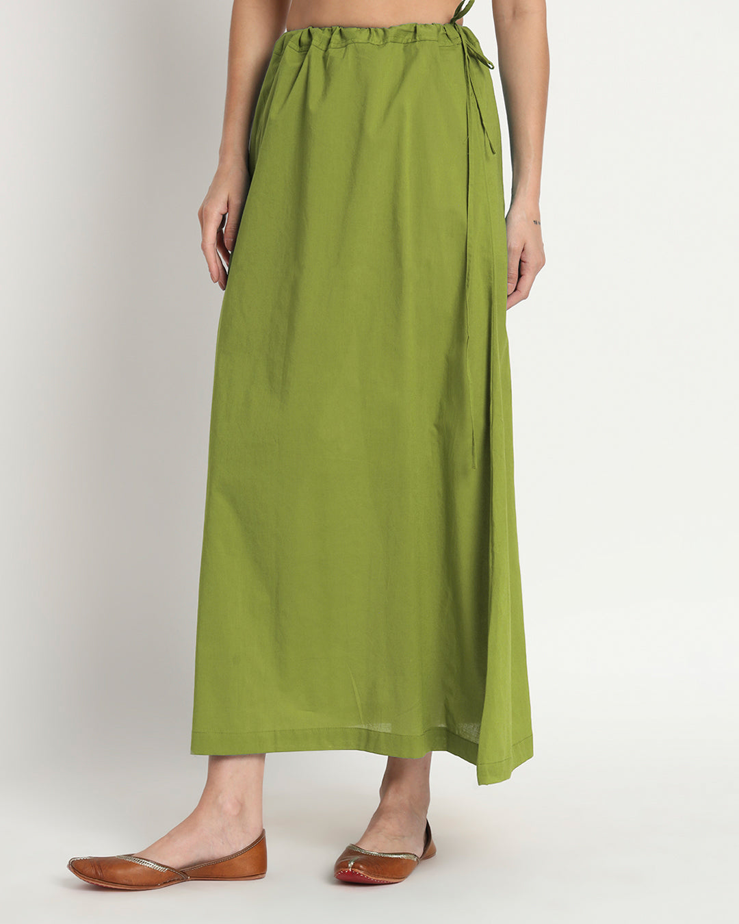 Combo: Black & Sage Green Peekaboo Petticoat- Set of 2