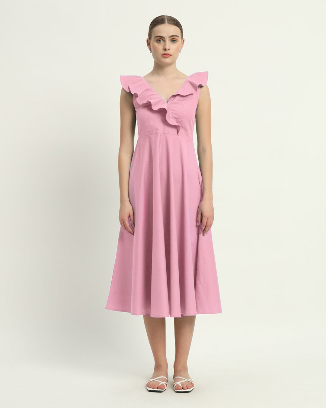 The Fondant Pink Albany Cotton Dress