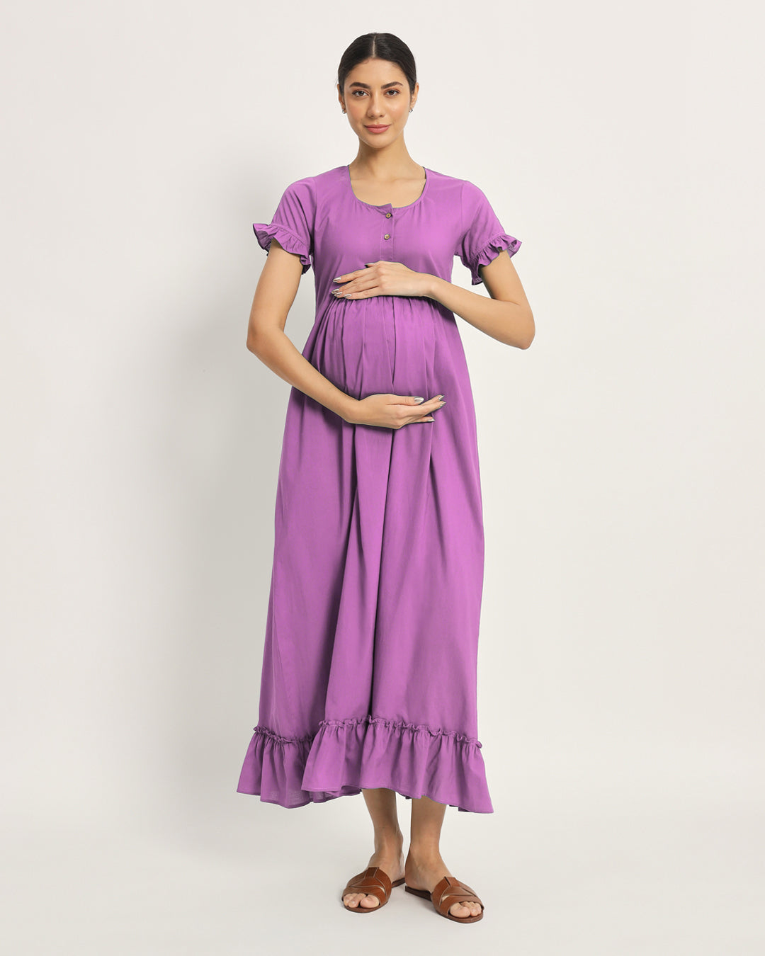 Wisteria Bumpin' & Stylin' Maternity & Nursing Dress
