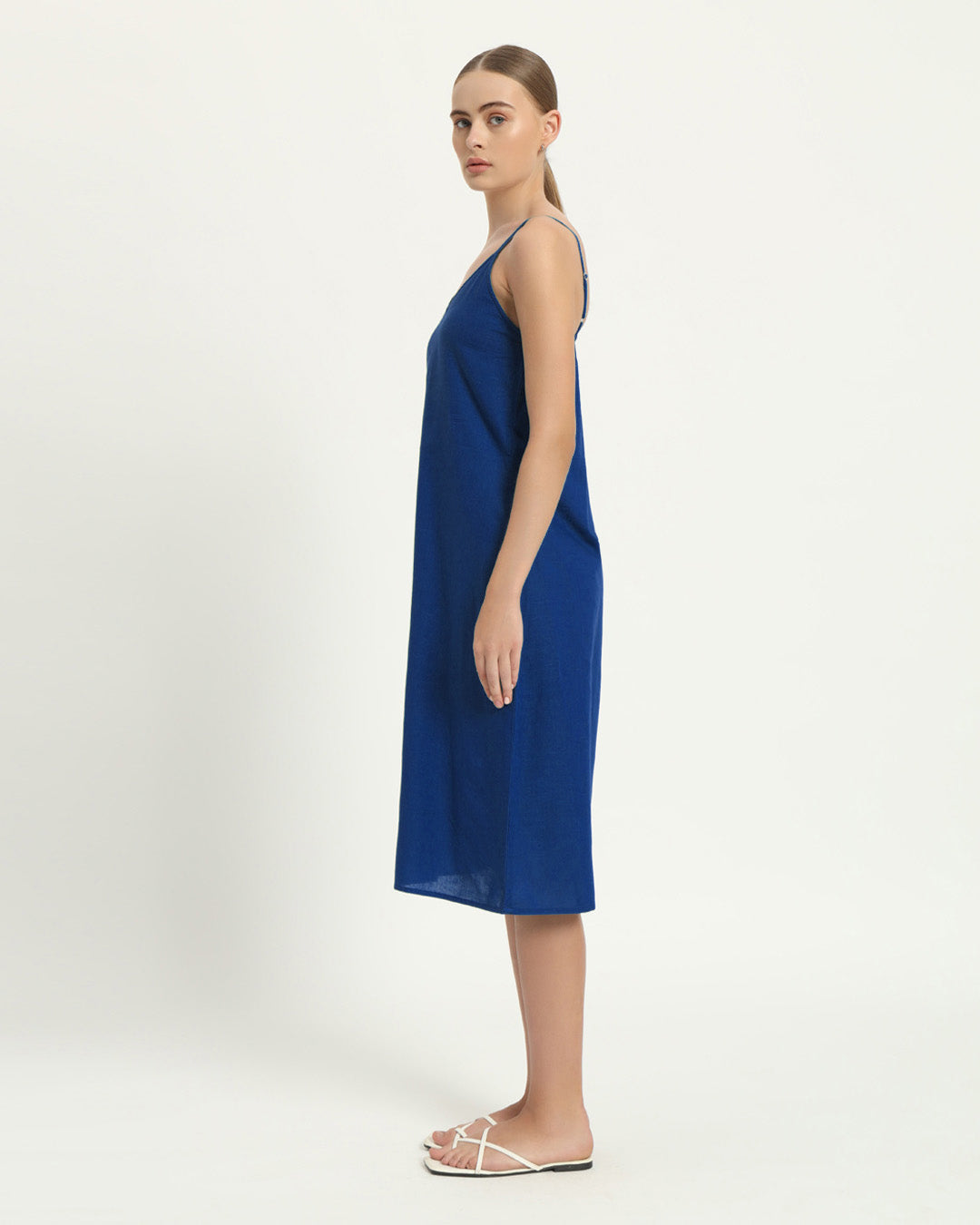 The Seesen Cobalt Cotton Dress