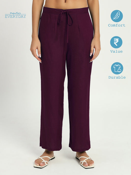 Plum Passion Everyday Straight Pants