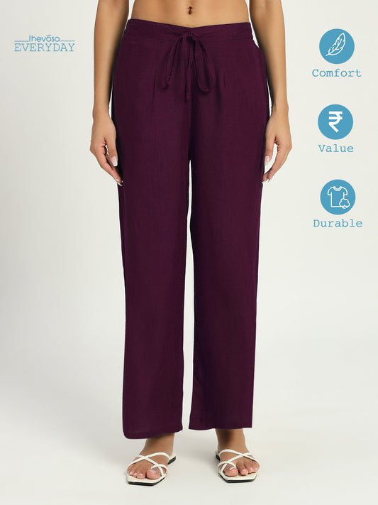 Plum Passion Everyday Wide Pants