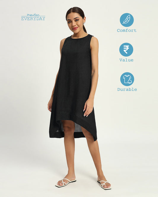 Black Everyday Breezy Groove Dress