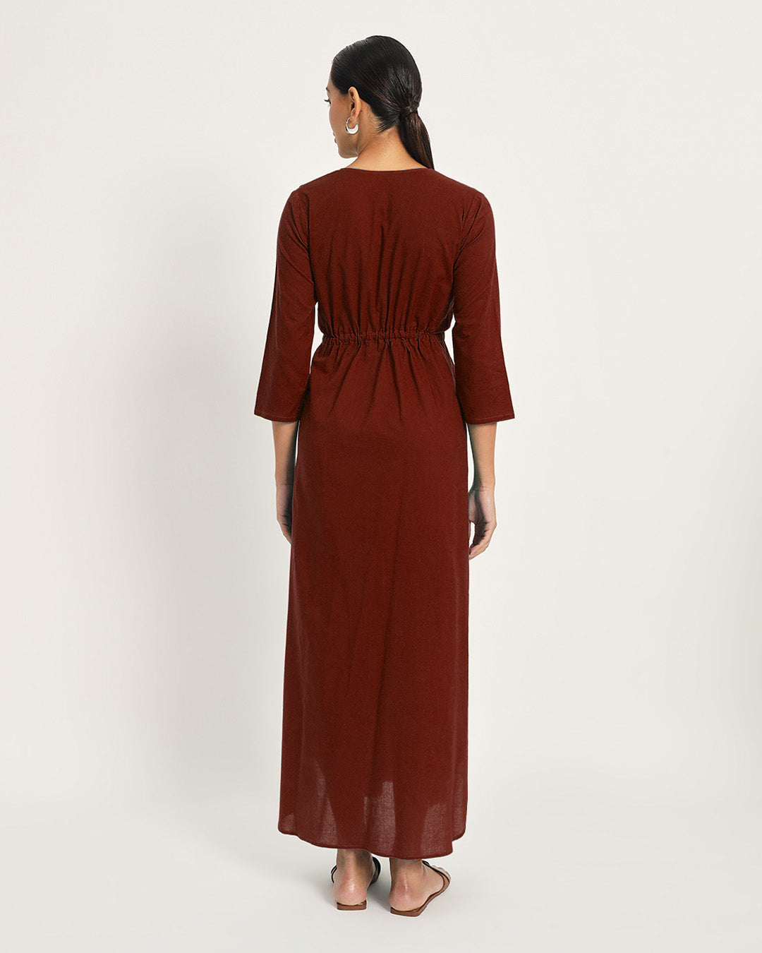 Combo: Russet Red & Sage Green Lazy Daydream Nightdress