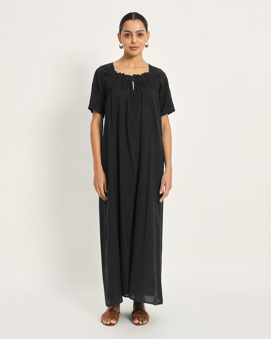 Classic Black Breathable Bliss Nightdress