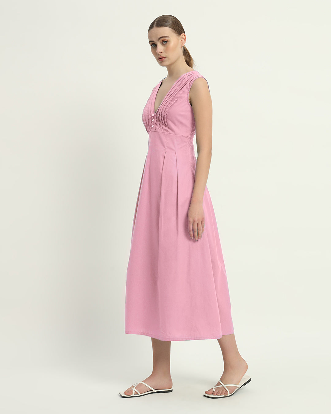 The Fondant Pink Mendoza Cotton Dress