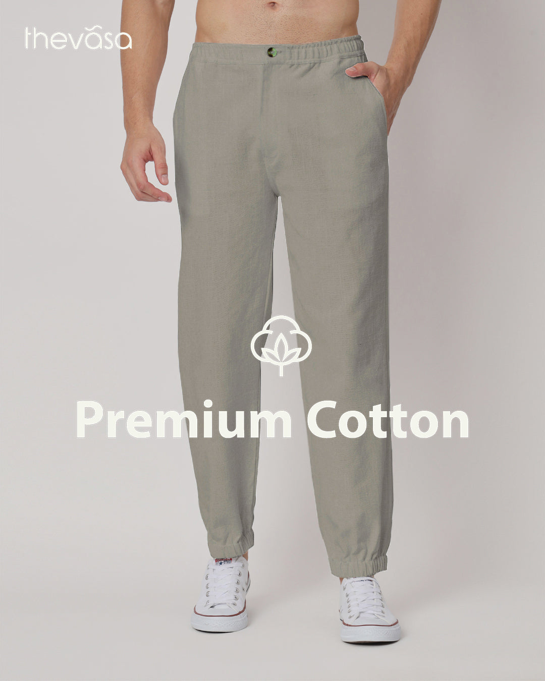 Flex Relax Men's Iced Grey Jog Pants