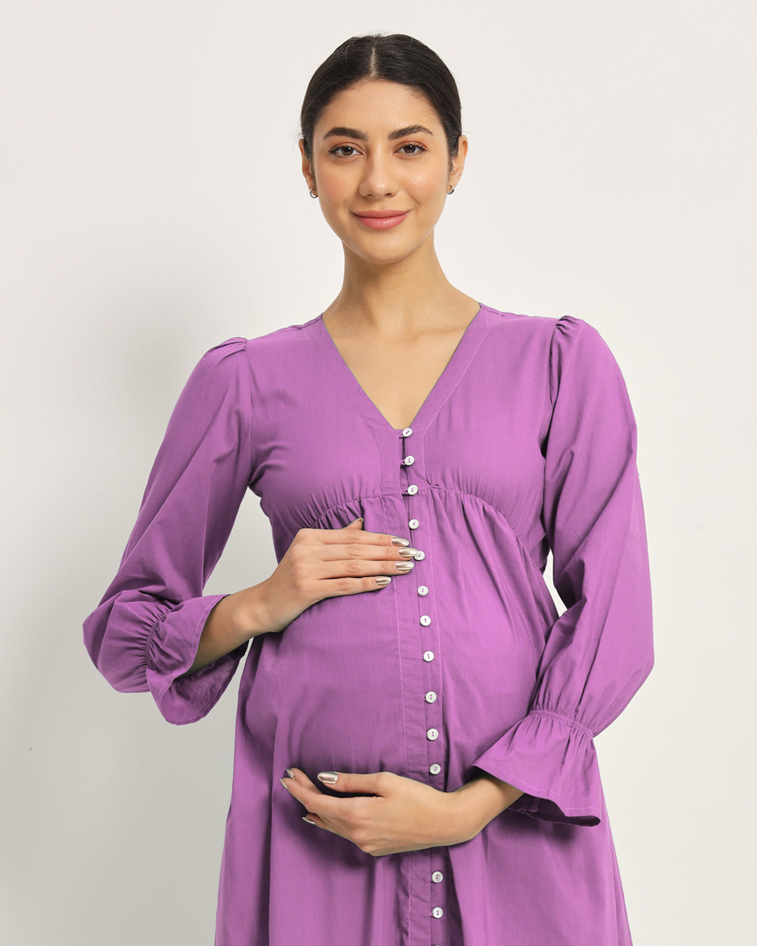 Wisteria Glowing Bellies Maternity & Nursing Dress
