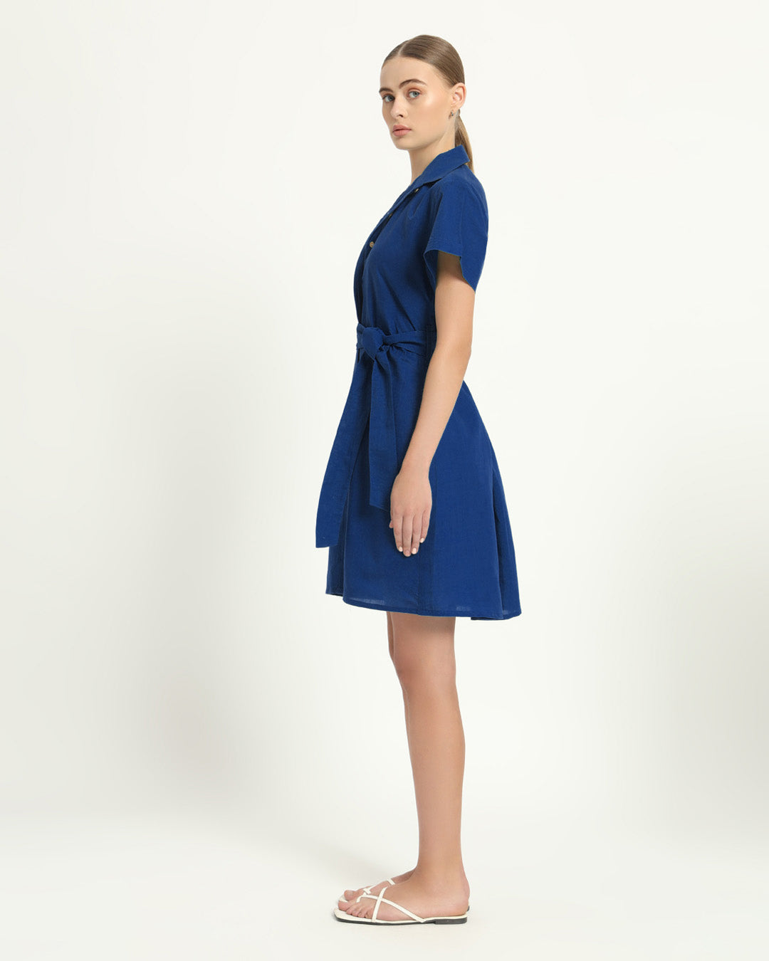 The Loretto Cobalt Cotton Dress