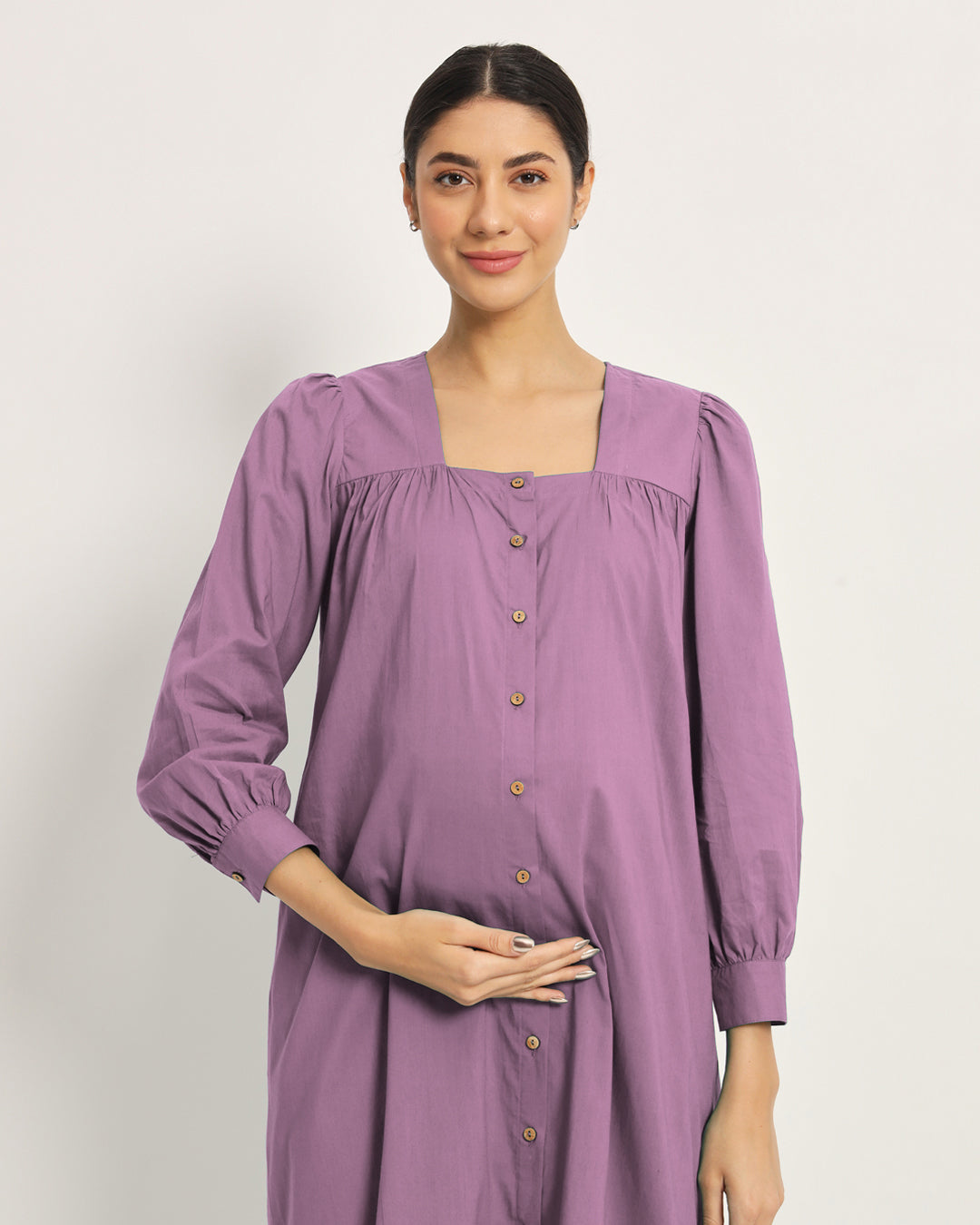 Iris Pink Belly Blossom Maternity & Nursing Dress