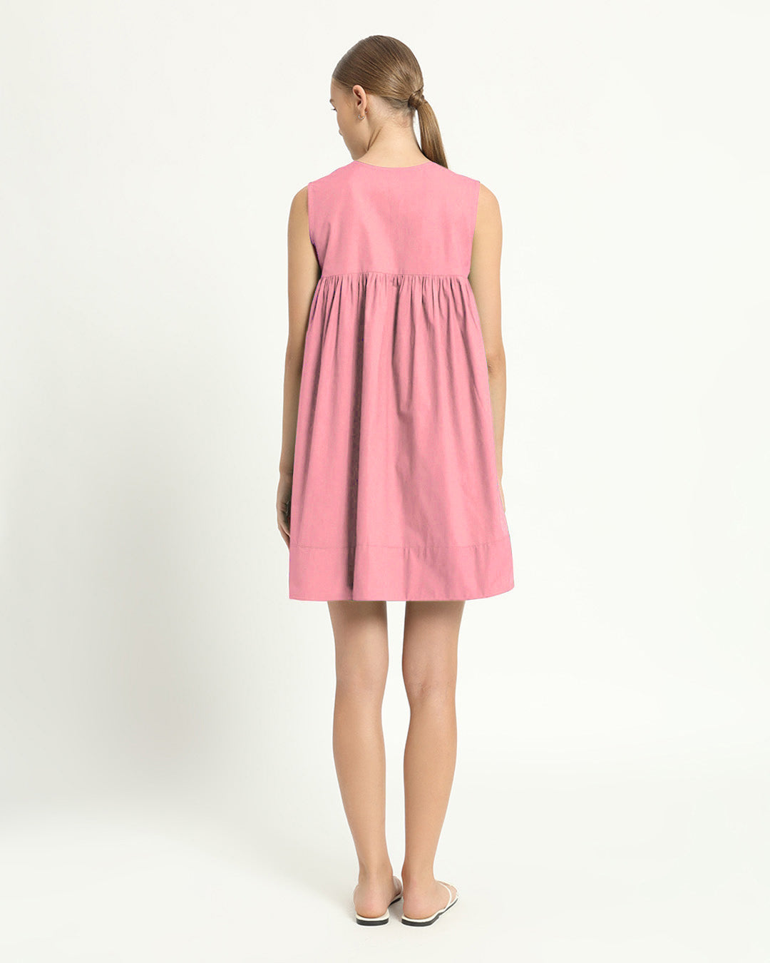 The Jois Fondant Pink Cotton Dress