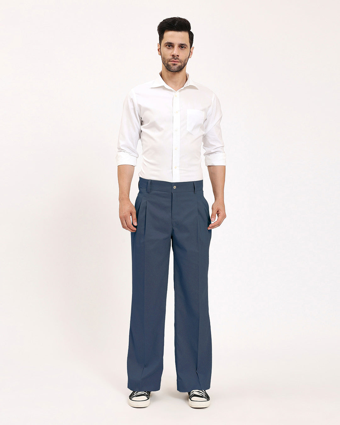 Incheon Loose Teal Blue Fit Men's Pants