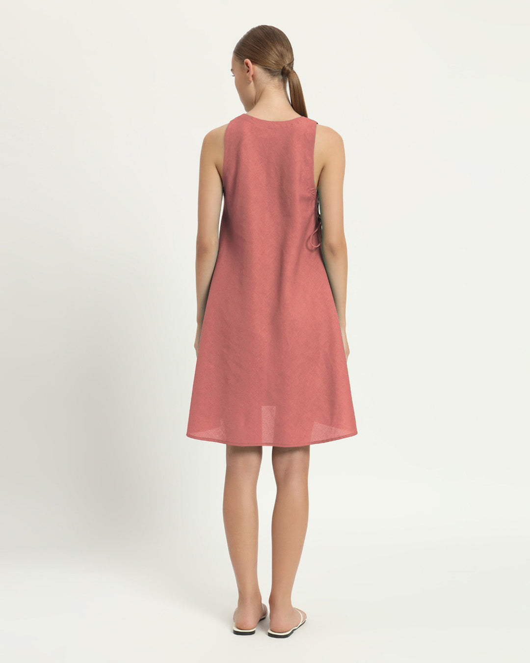 The Rhede Ivory Pink Cotton Dress