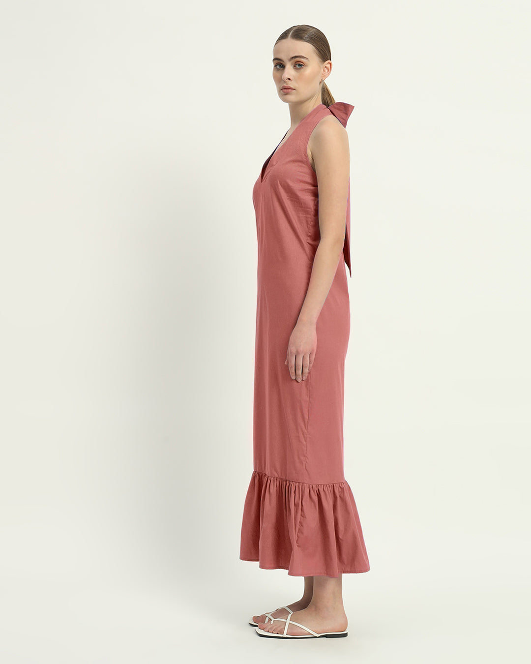 The Ivory Pink Wellsville Cotton Dress