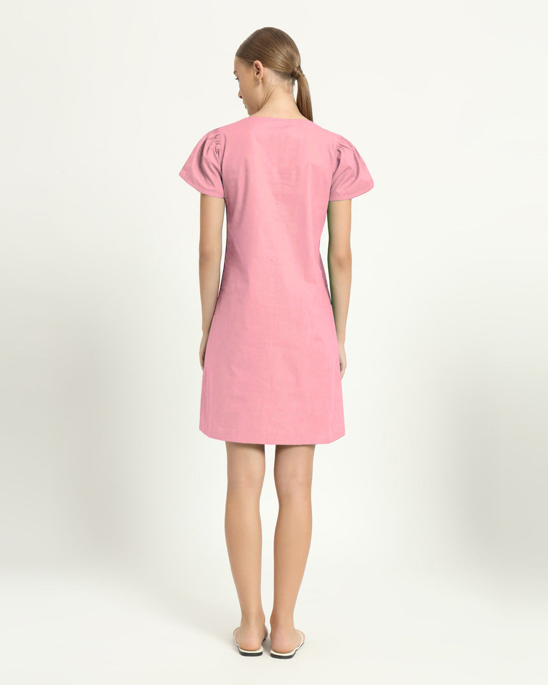 The Krensdorf Fondant Pink Cotton Dress