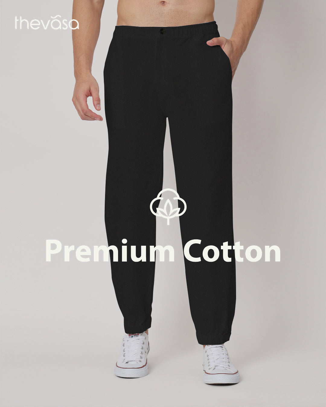 Flex Relax Men's Black Jog Pants