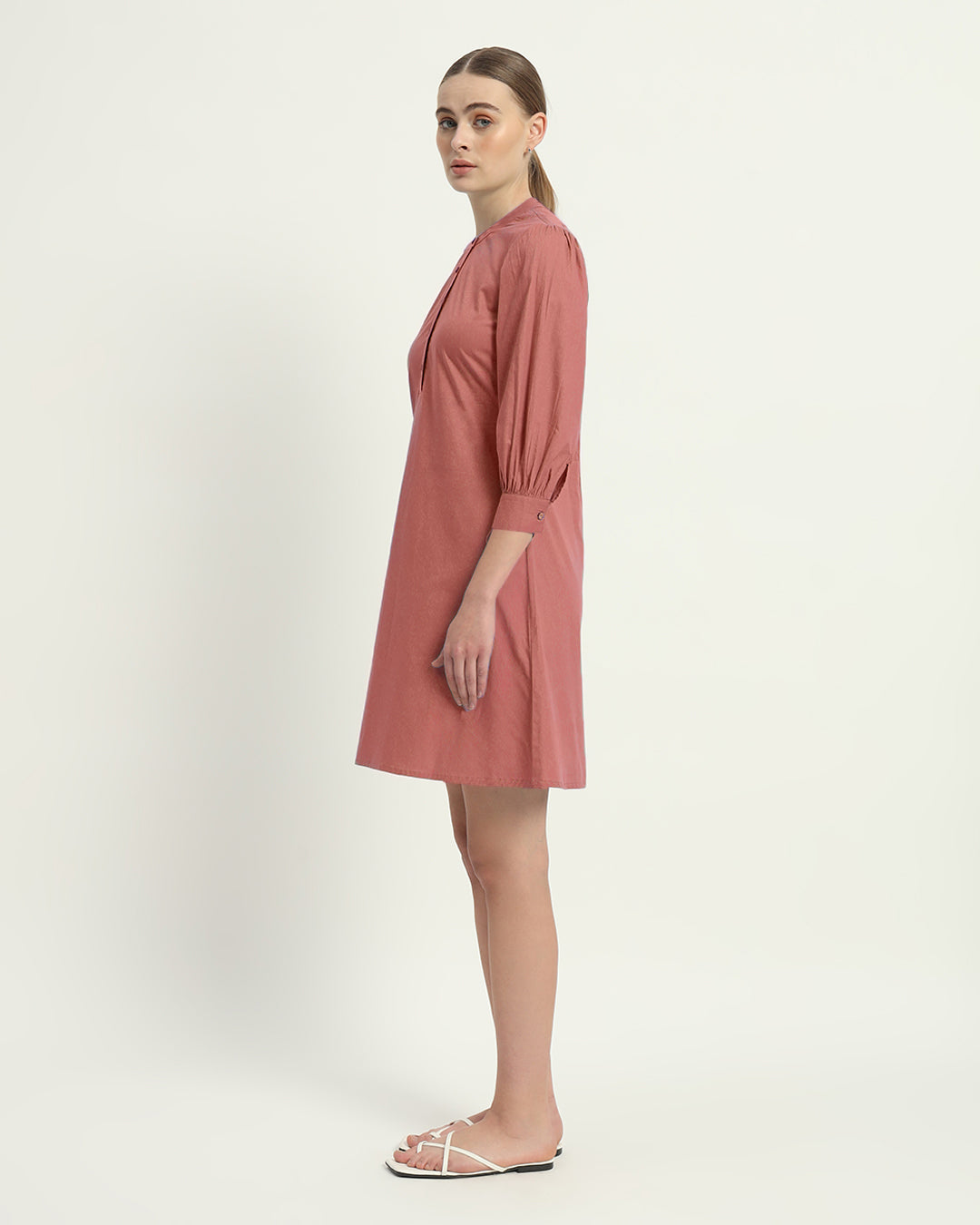 The Ivory Pink Roslyn Cotton Dress