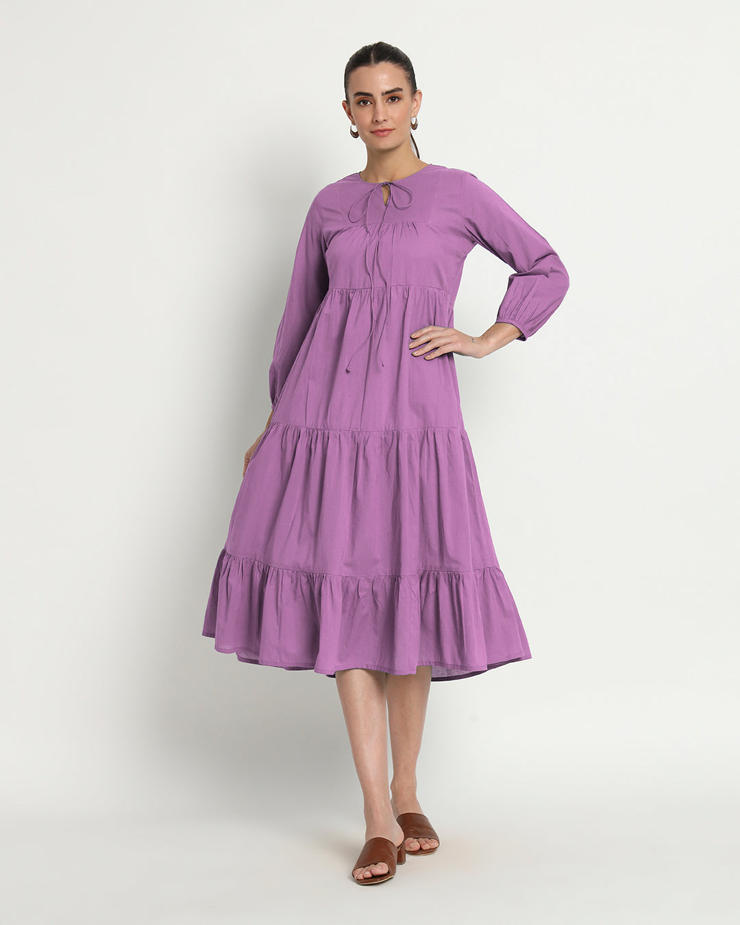 Wisteria Purple Joyful Journey Maxi Dress