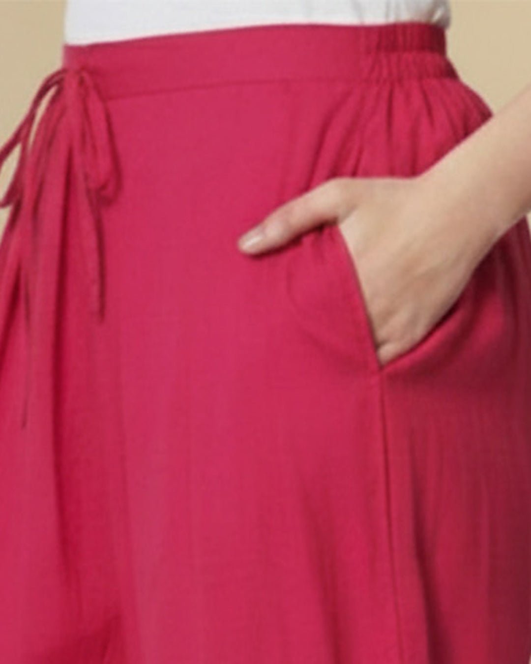 Queen's Gulabi Pleated Salwar