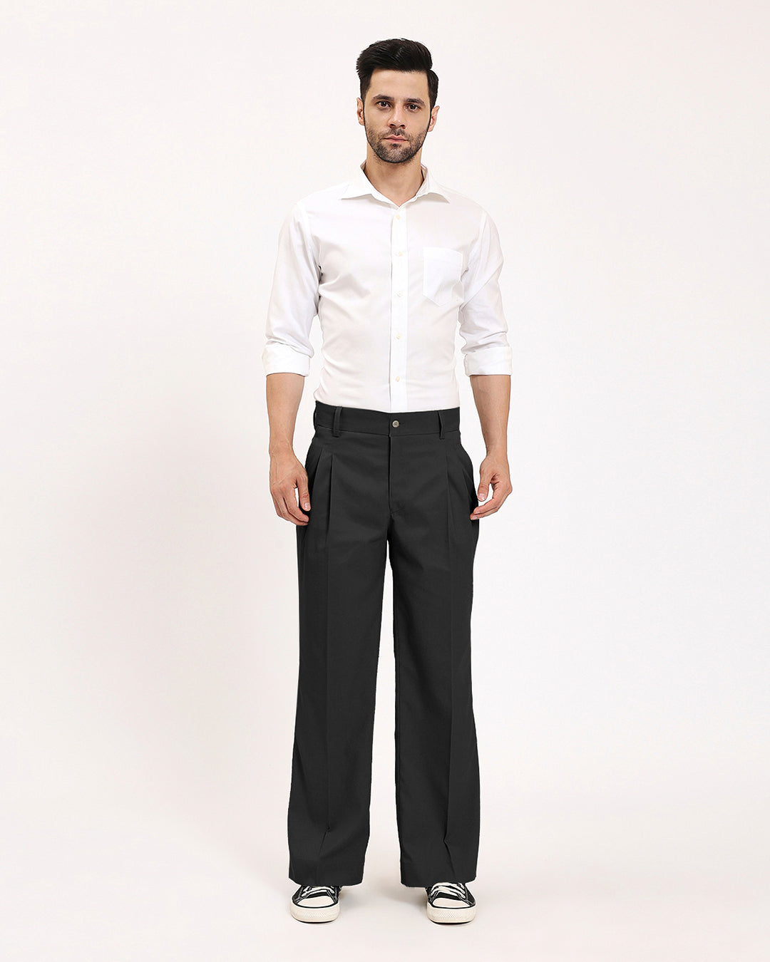 Incheon Loose Black Fit Men's Pants