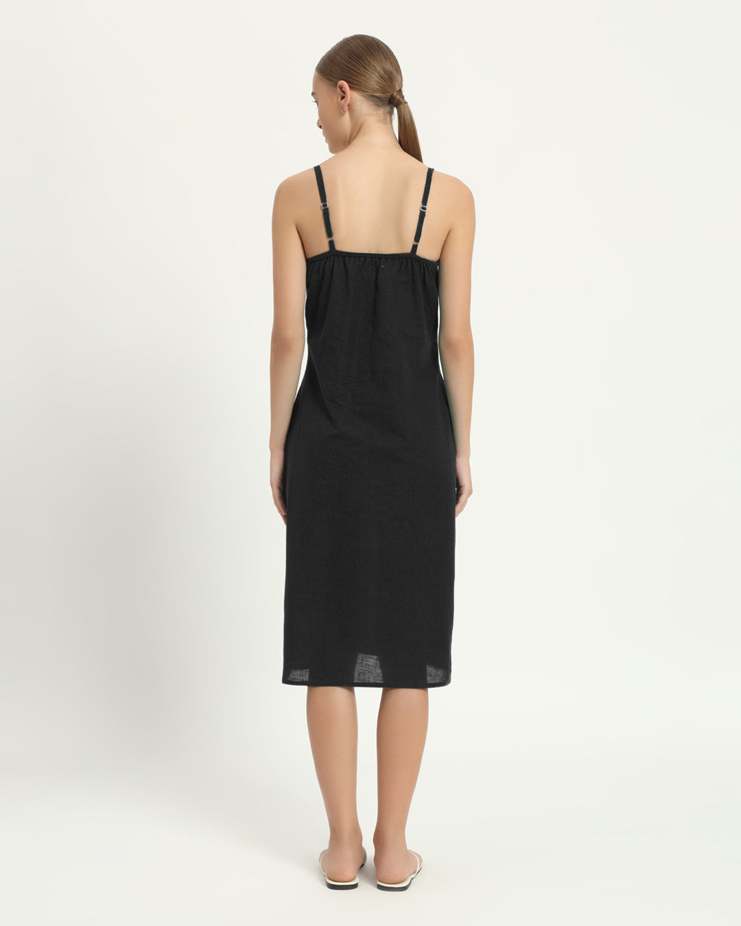 The Seesen Noir Cotton Dress