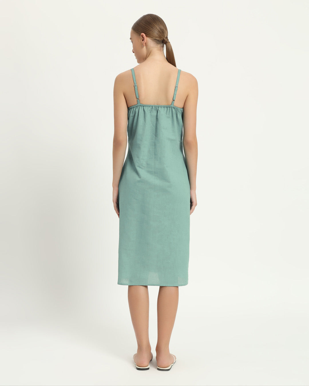 The Seesen Mint Cotton Dress