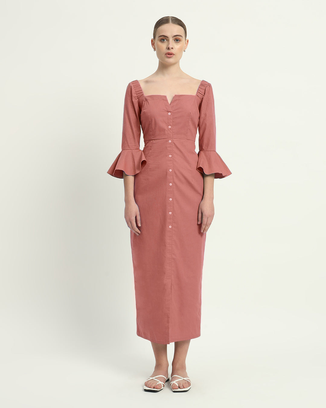 The Ivory Pink Rosendale Cotton Dress