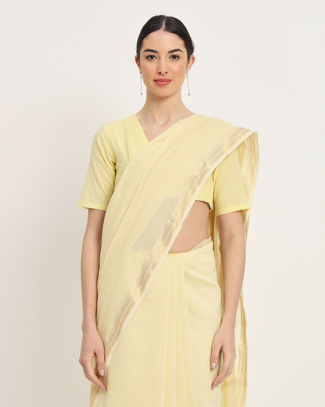Maharani Radiant - Golden Woven Chanderi Silk Saree