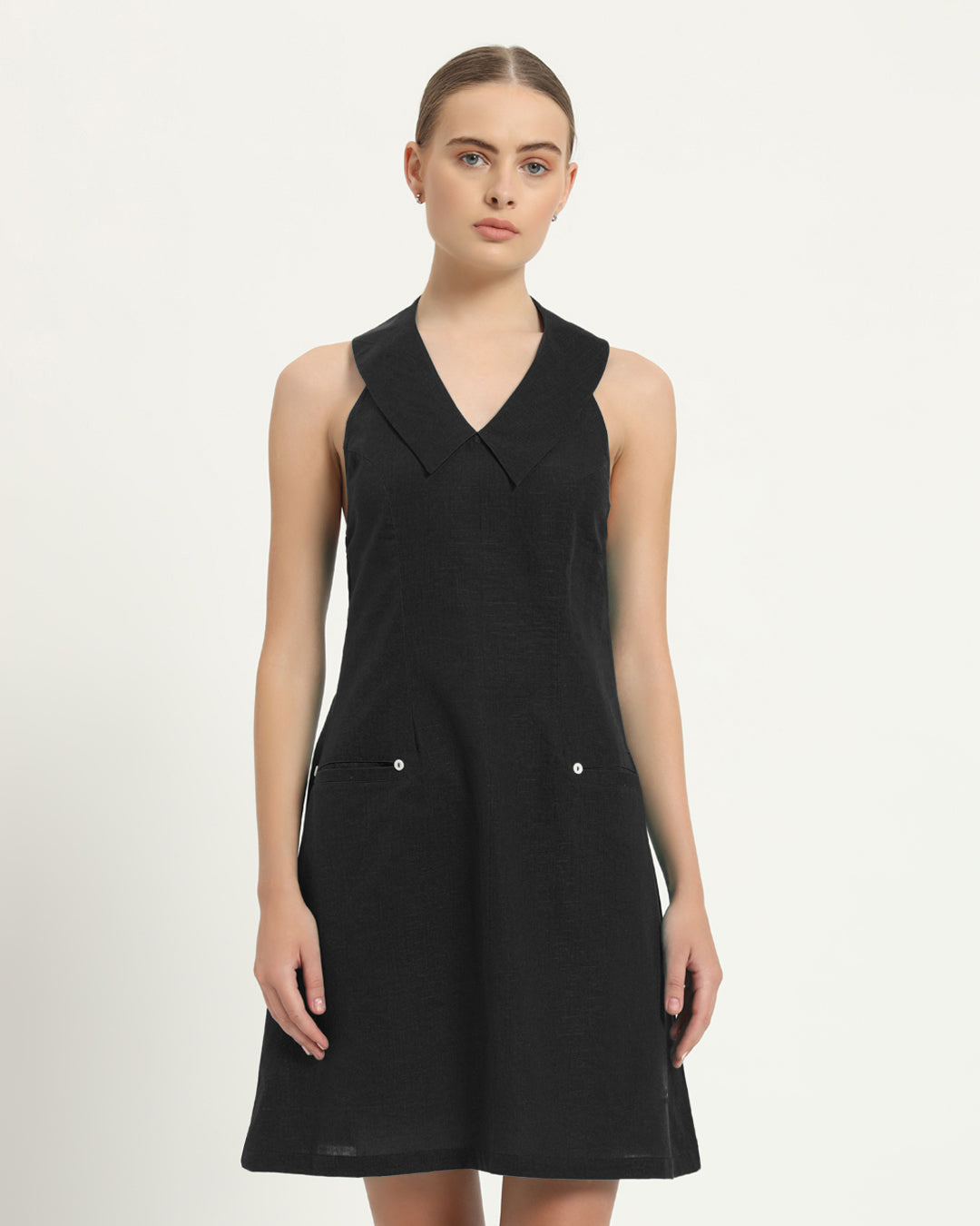 The Olfen Noir Cotton Dress