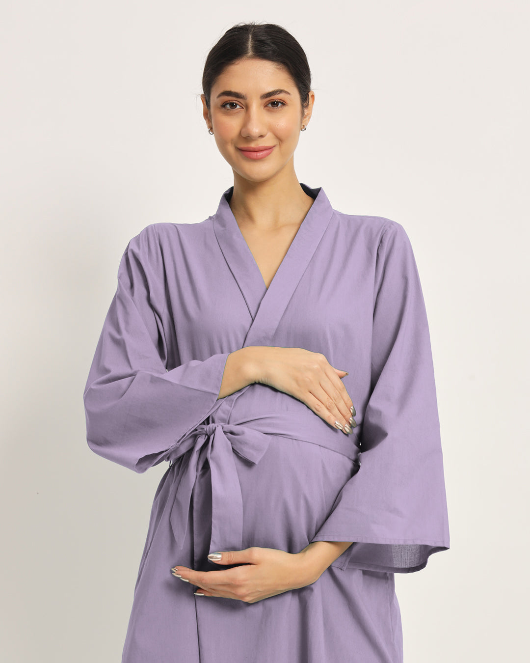 Lilac Bump & Beyond Maternity & Nursing Dress