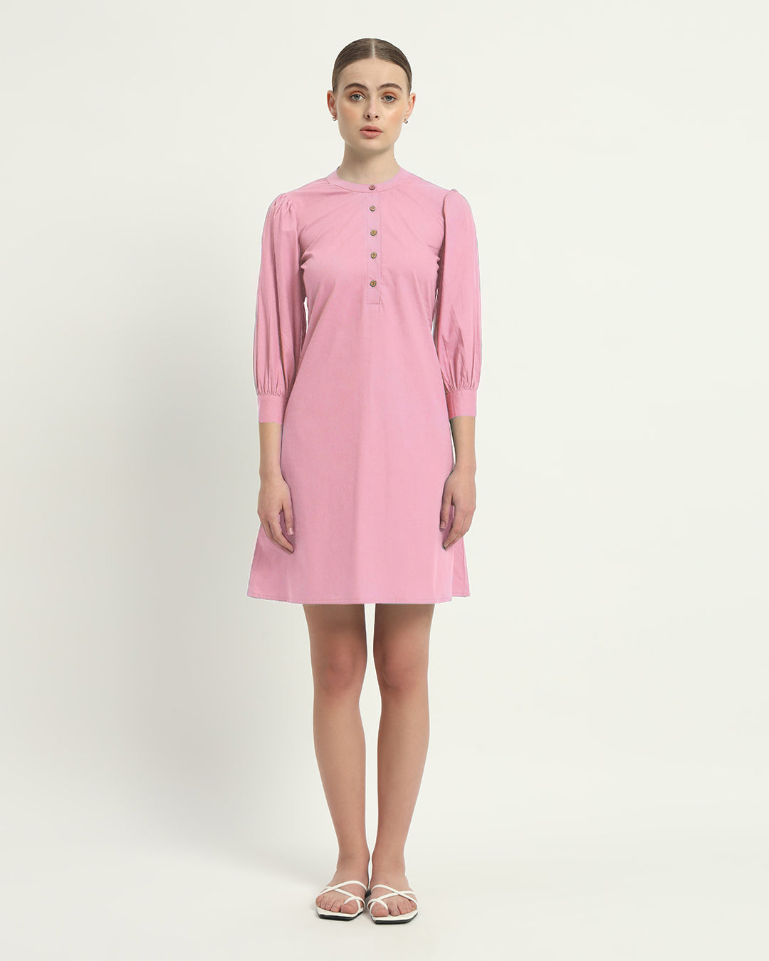 The Fondant Pink Roslyn Cotton Dress