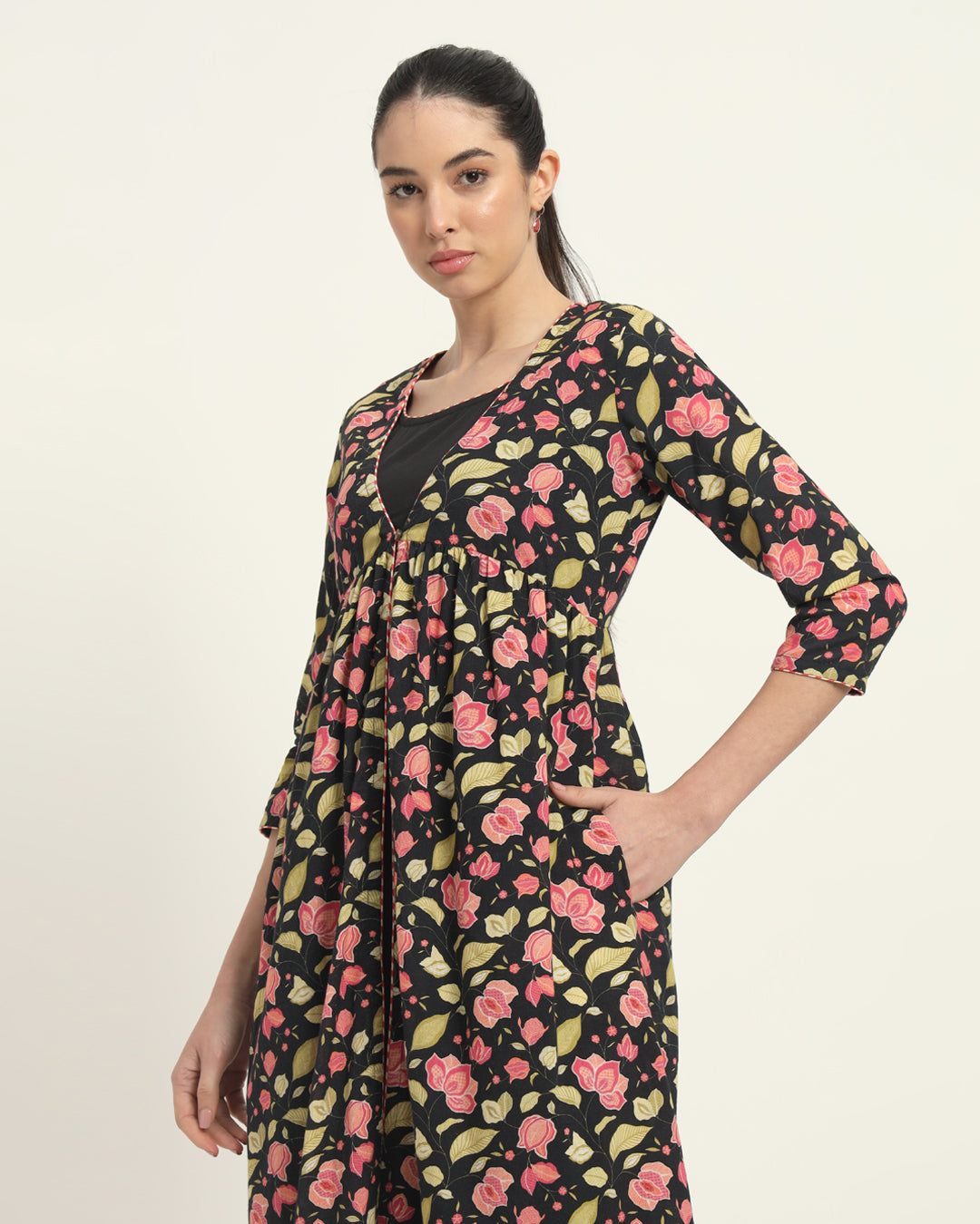 The Floral Wish Button Dress