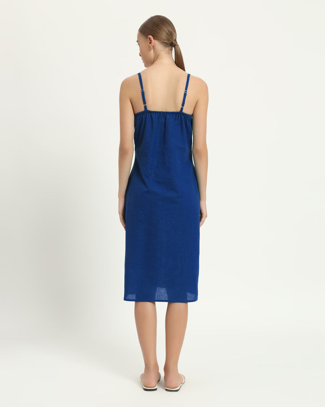 The Seesen Cobalt Cotton Dress