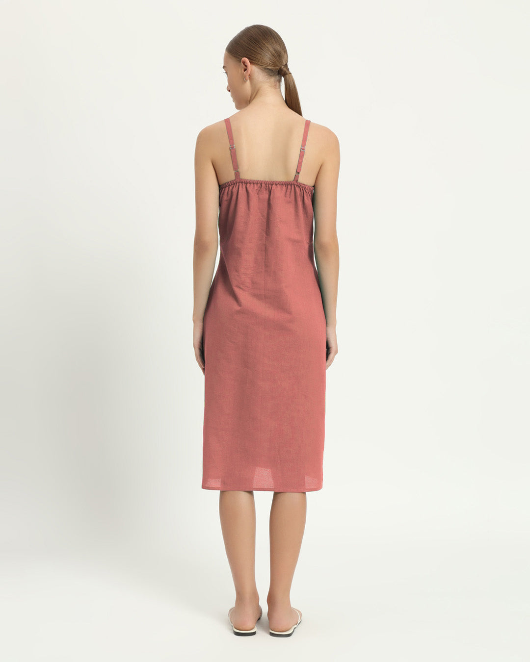 The Seesen Ivory Pink Cotton Dress