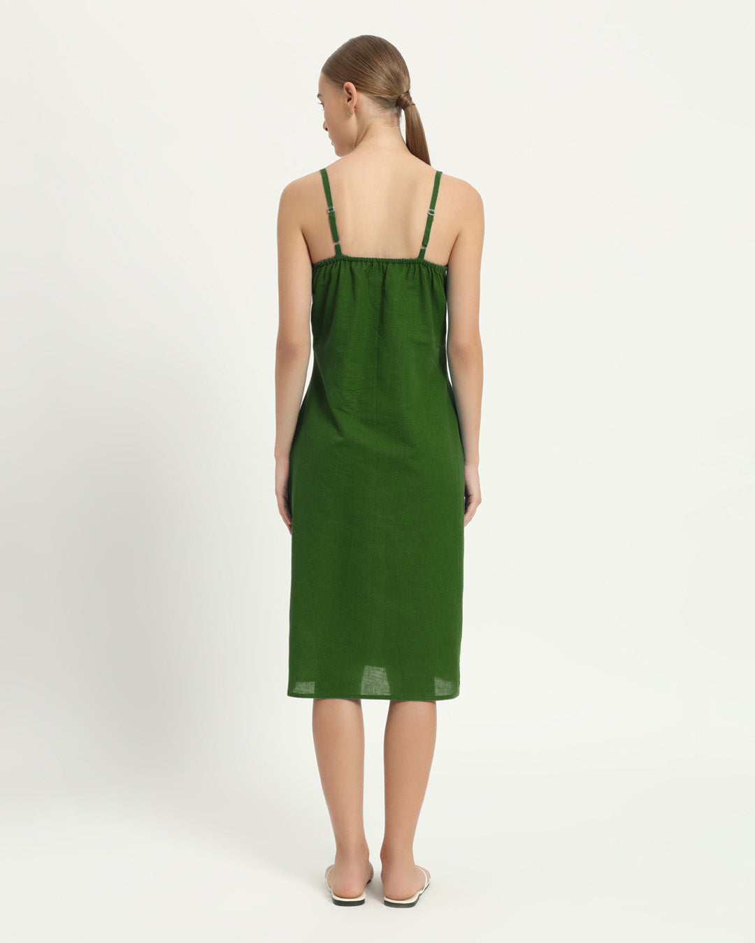 The Seesen Emerald Cotton Dress