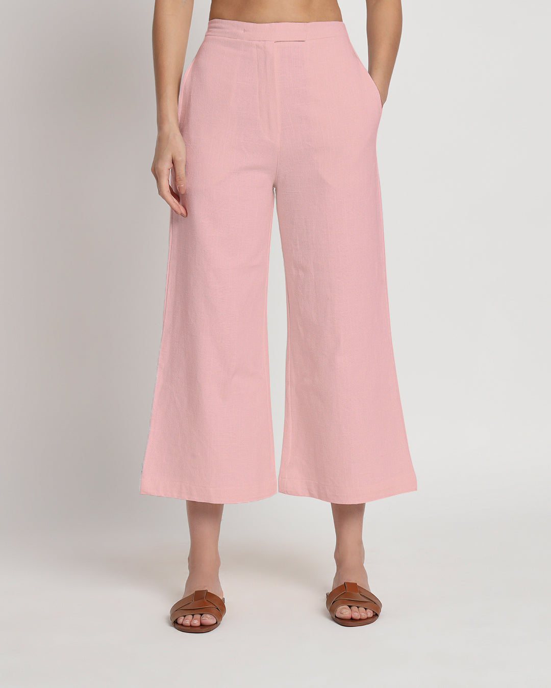 City Style Fondant Pink Tailored Trousers