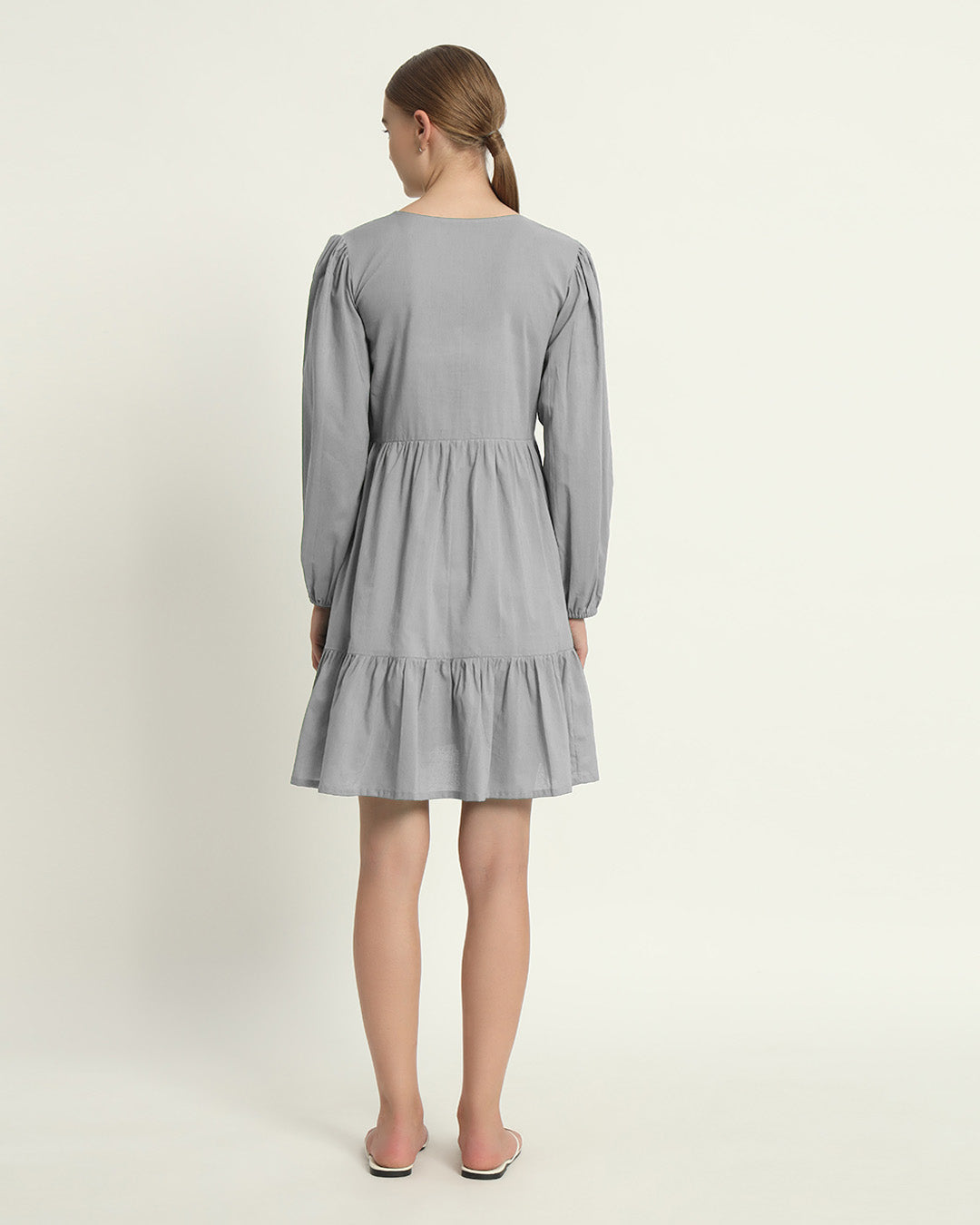 Iced Grey On Baby Time Maternity & Nursing Dress